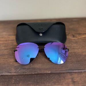 DIFF Eyewear Lenox Sunglasses Aviators Mirrored